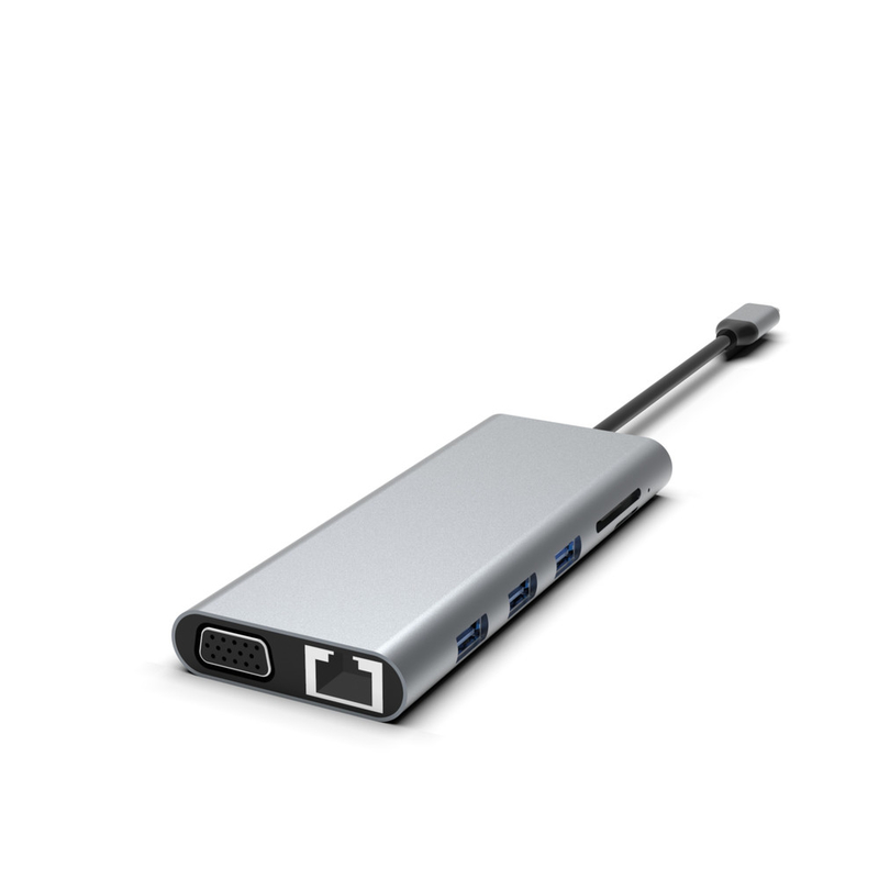 5-in-1-USB C Hub mit Ethernet USB A Rj45 Adapter Typ C Docking Station MacBook
