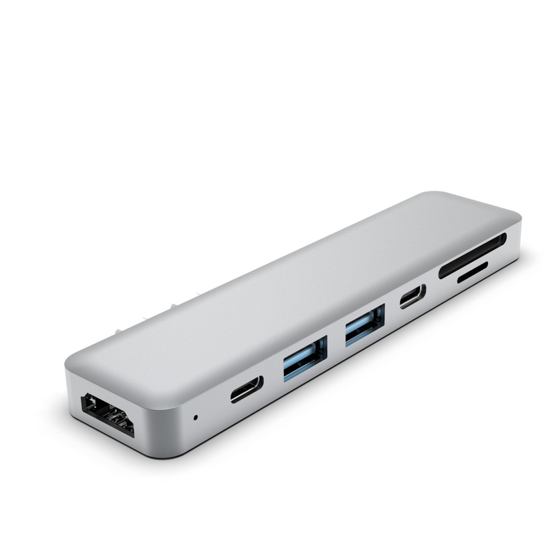 Benutzerdefiniertes Dual-USB-C-Hub-Adapter Dock 6-in-1 HDTV-Dock Anpassungsfähige USB-Hubs für Macbook