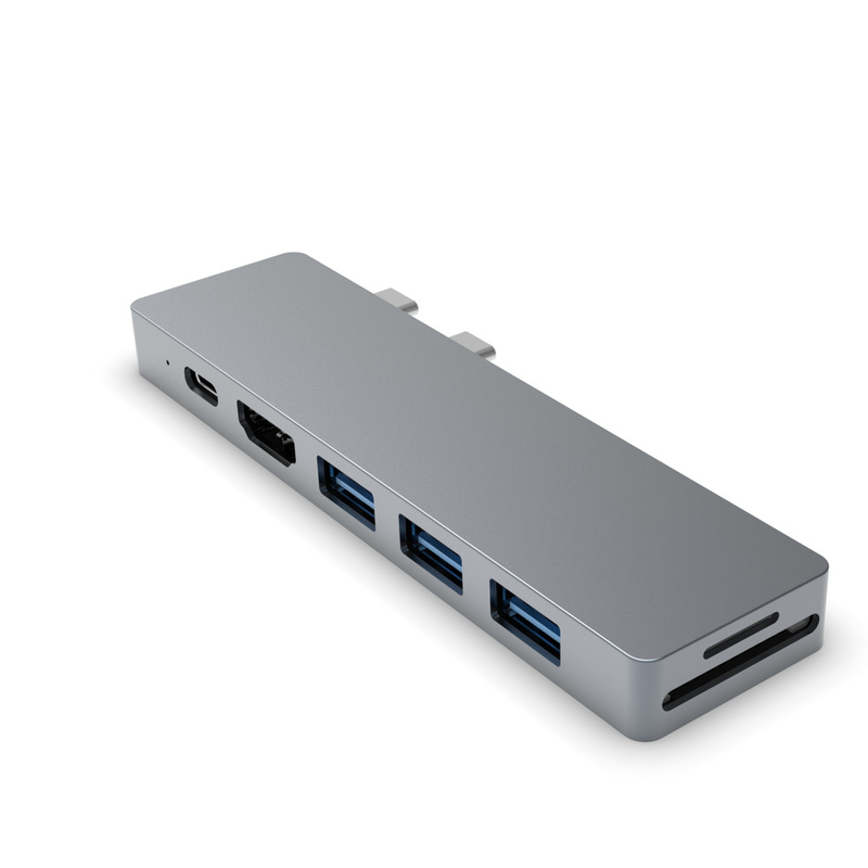 USB-C Hub 7-in-2 Kompatibel mit Thunderbolt 3 USB C Port 4K HDMI für das Mackbook MacBook Pro
