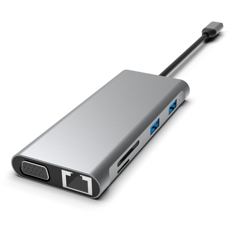 11-in-1 USB-C Hub mit Dual HDMI USB 3.0 Ethernet 3,5 mm Audio für Macbook Laptop