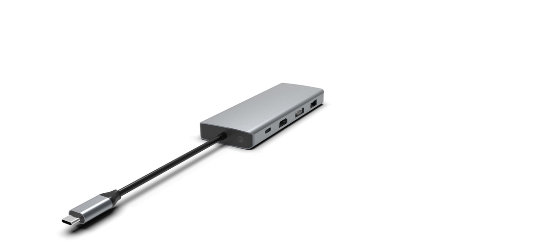 USB-C-Hub-Dockingstation für MacBook-Laptops USB-C zu Dual-HDMI-Monitoren für Windows USB-C-Hub-Adapter