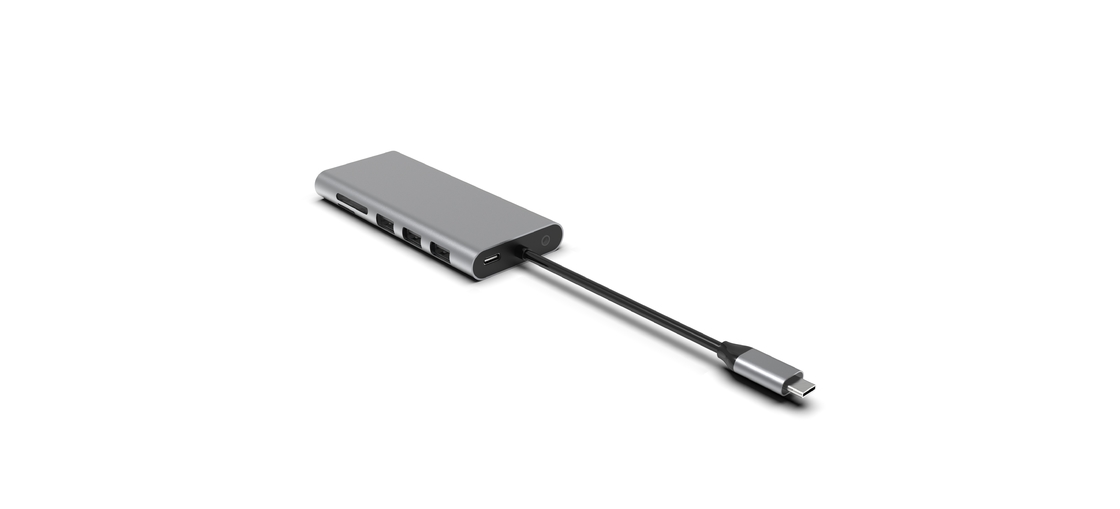 Macbook USB A Adapter für Macbook Air 5 in 1 Mehrfachanschlüsse 4K USB Typ C Slim 3.0