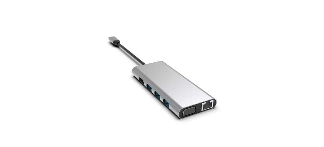 Macbook USB A Adapter für Macbook Air 5 in 1 Mehrfachanschlüsse 4K USB Typ C Slim 3.0
