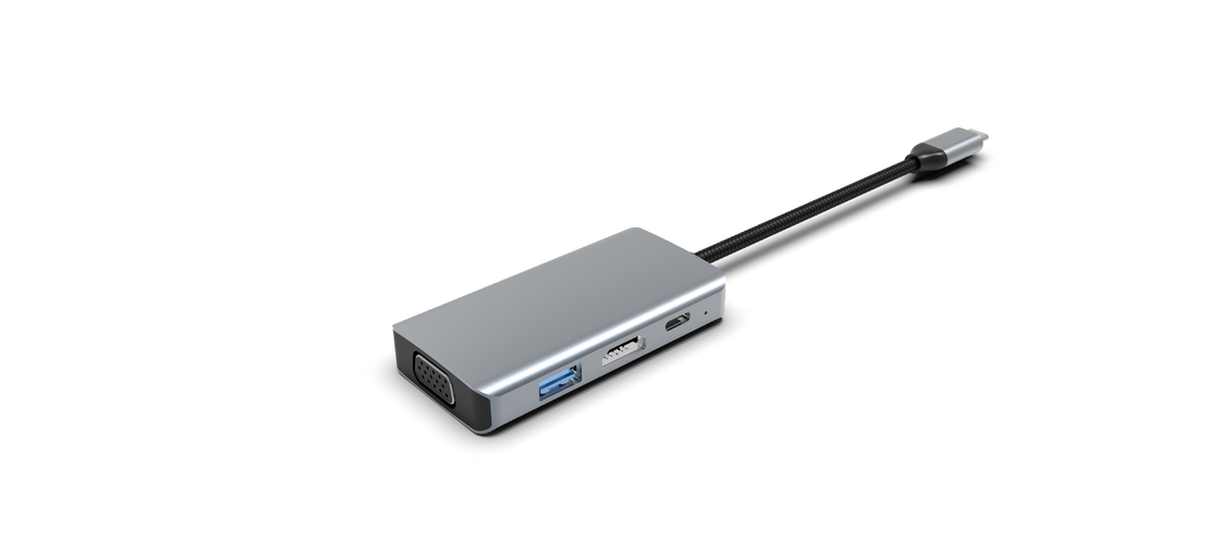 All-in-one Festplatte 4 in 1 USB C 4 in 1 Multiport Adapter Hub Erweiterung Laptop Docking Station Typ C auf HDMI USB 3.0 PD