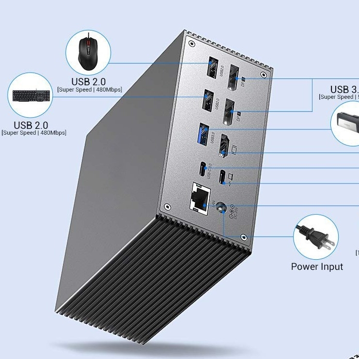 USB-C-Dockingstation mit Smart Heat Dissipation 4K Auflösung HDMI Video-Ausgabe