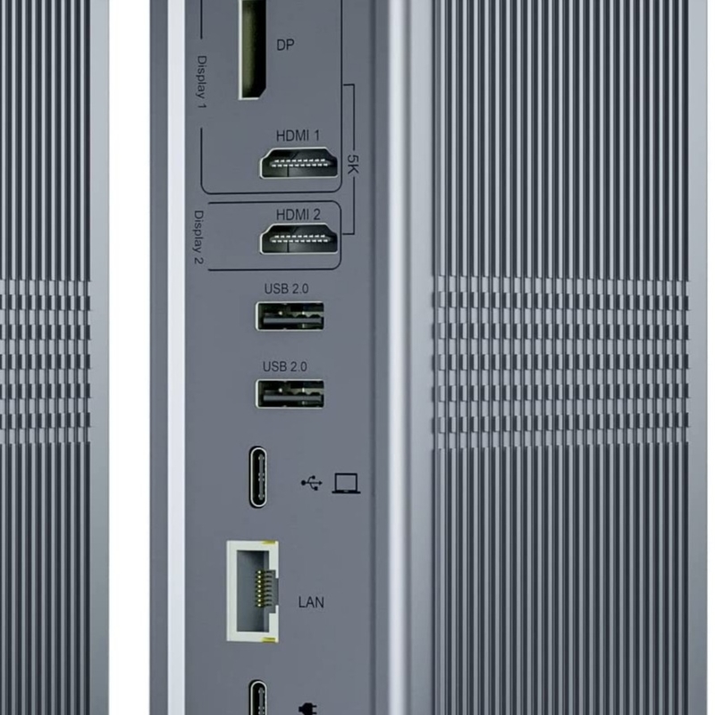 16 Ports Displaylink USB C Hub Dual 4k 60hz 10Gbps USB-Desktop-Dockingstation