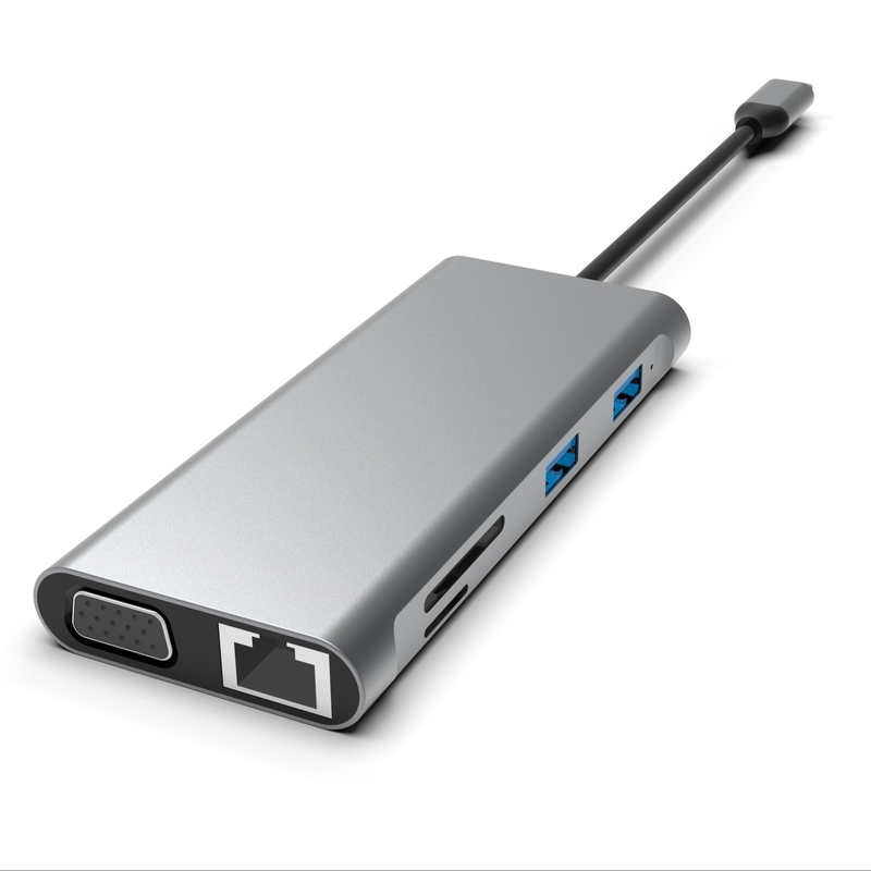 12 in 1 USB C Hub Dreifach Anzeige Docking Station Dual HDMI VGA USB C & A Datenanschluss Dock