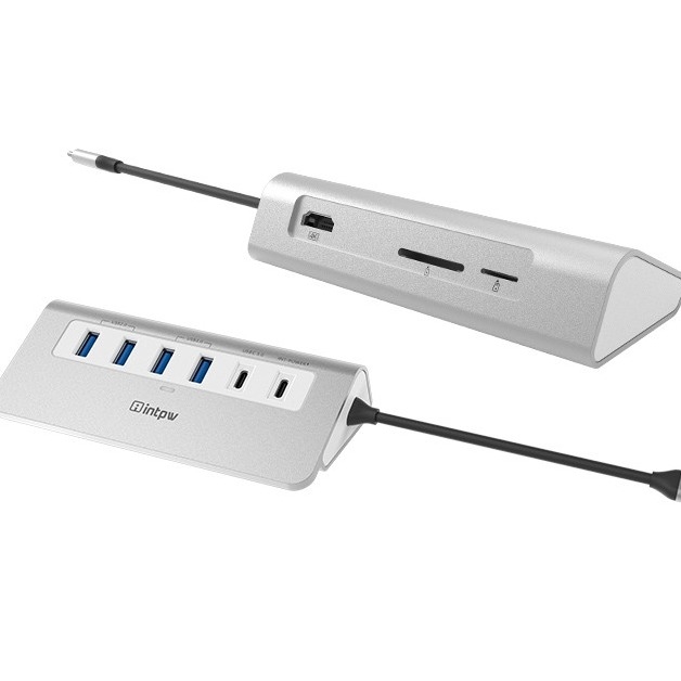 9 IN 1 USB C HUB Docking Station mit USB 3.0 HDMI Kartenleser für Laptop PCs