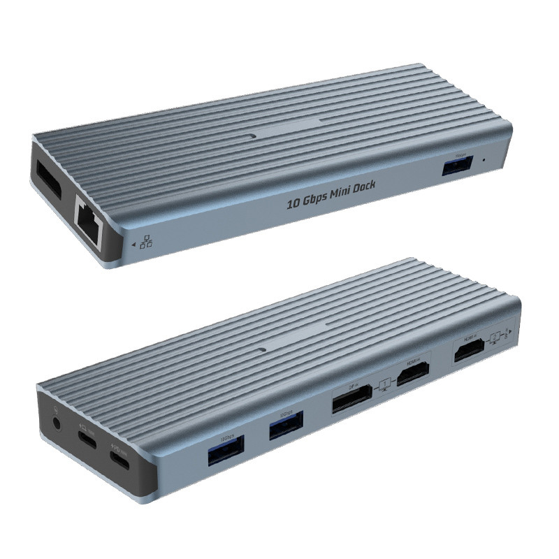11-in-1 Multifunktions-USB-C Docking Station USB 3.0 Typ C Gaming Audio Reader RJ45 HDMI