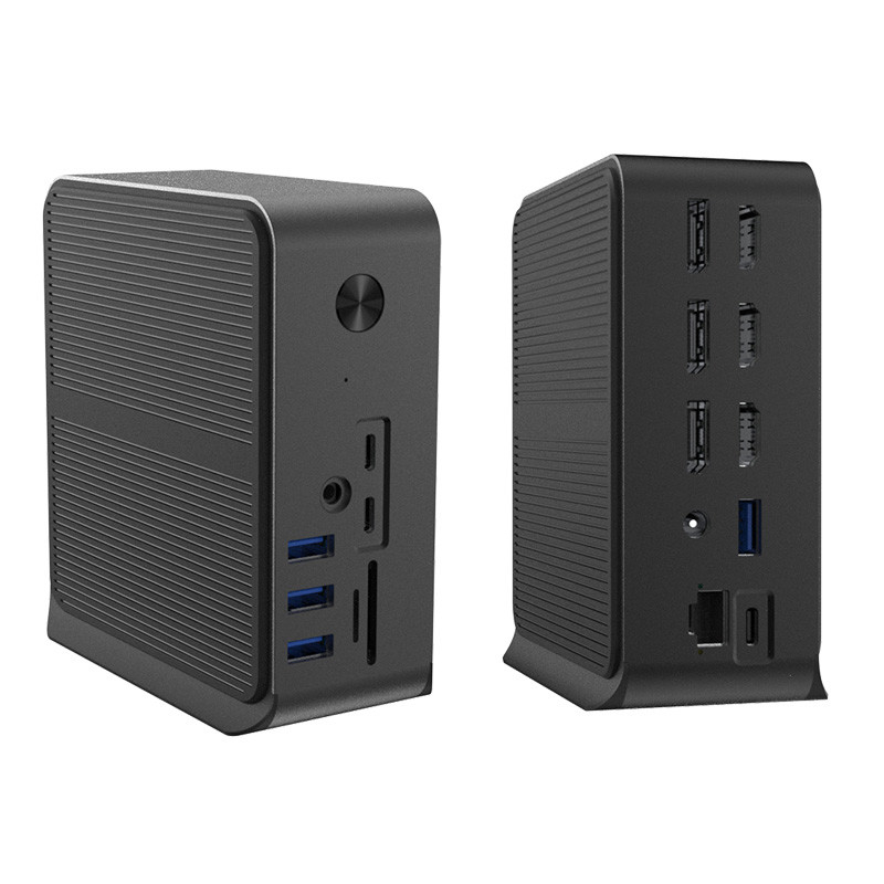 12 in 1 USB C HUB Docking Station mit mehreren USB C-Ports USB Typ C 4K RJ45 VGA USB Hubs Adapter