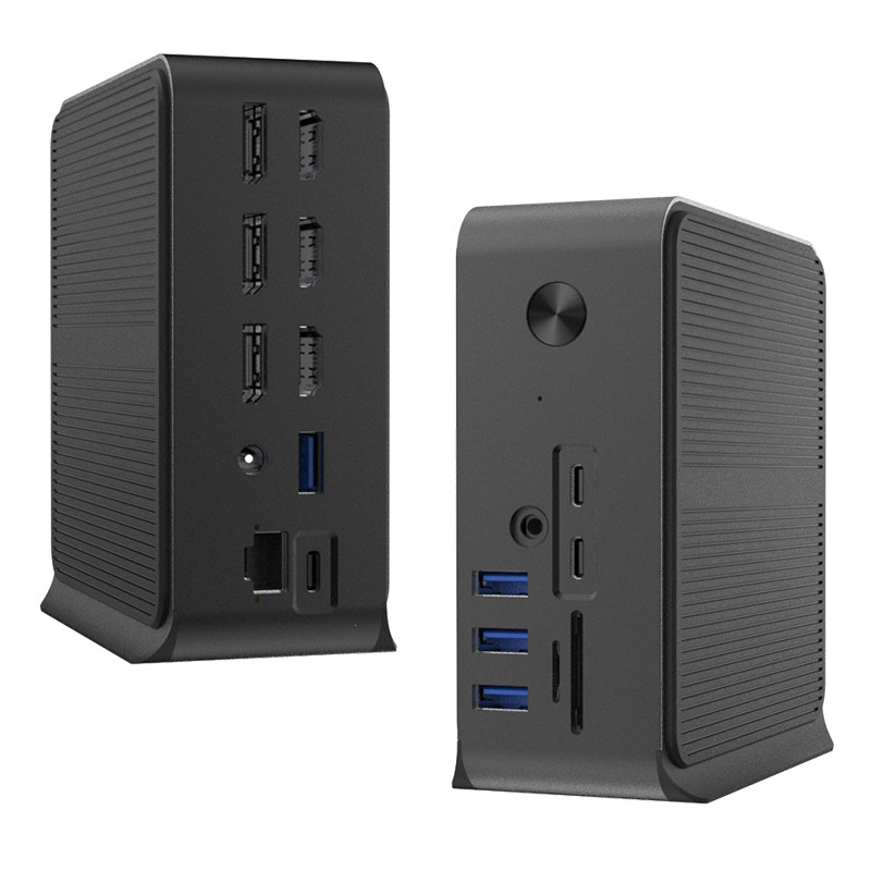 12 in 1 USB C HUB Docking Station mit mehreren USB C-Ports USB Typ C 4K RJ45 VGA USB Hubs Adapter