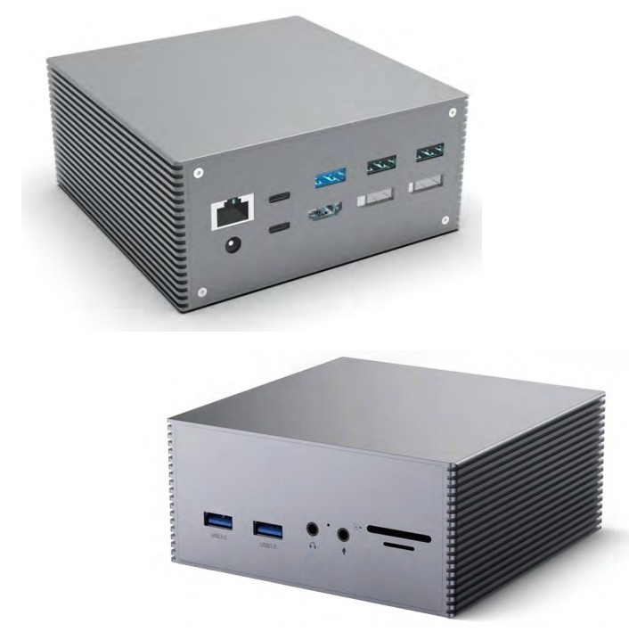 16 in 1 Thunderbolt 4 Docking Station 3 Monitore Mac USB 3.0 Universal Laptop DP USB C mit Gleichstromversorgung