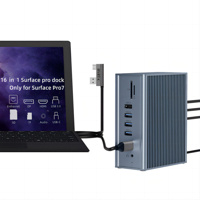 18 Ports Thunderbolt Docking Station 2 HDMI Dock Hub für HDMI 8K/4K Anzeige Kompatibilität