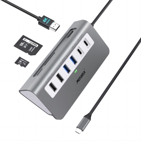 10/100/1000 Mbps Ethernet USB C Adapter Kompatibel mit Windows/ MacOS/ Android/ Linux bis zu 10 Gbps Datenübertragungsgeschwindigkeit