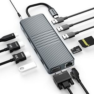 11 IN 2 USB C Hub PD 3.0 HDMI Display Link Technologie Oberfläche Pro 7 Hub Docking Station