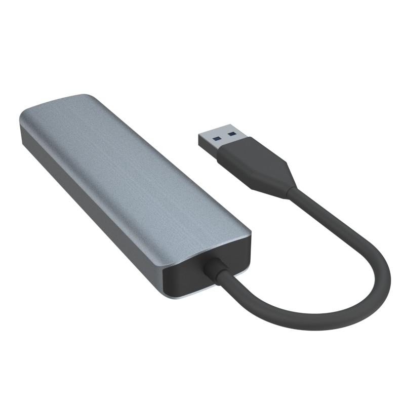 All-in-one USB A Hub Mehrfach USB 3.0 Hub Mühelose Datenübertragung 5Gbps Stromunterstützung Mac
