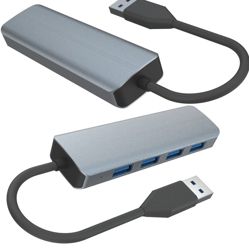 All-in-one USB A Hub Mehrfach USB 3.0 Hub Mühelose Datenübertragung 5Gbps Stromunterstützung Mac