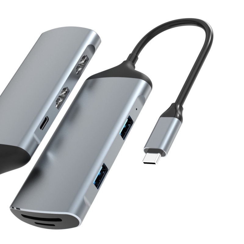 USB-C-Adapter SD-Karte TF-Kartensteckplätze USB 3.0/2.0 Typ-C-Adapter für die Datenübertragung