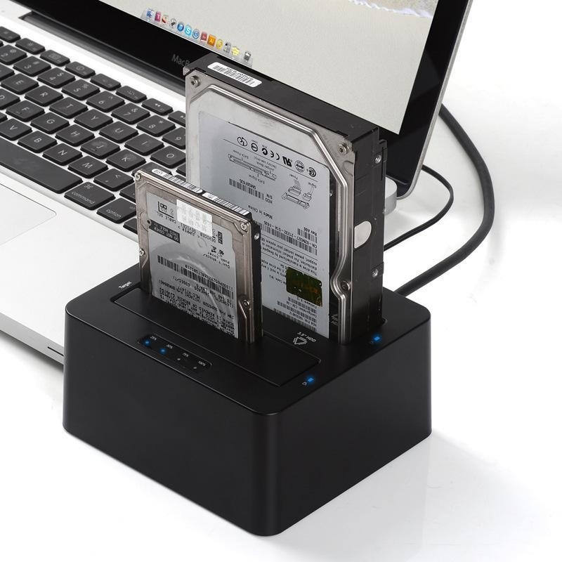 6Gbps SATA I/II/III Externer HDD-Festplatten-Duplikator und -Kloner mit Stand-Alone-Klonmodus für das gesamte Laufwerk