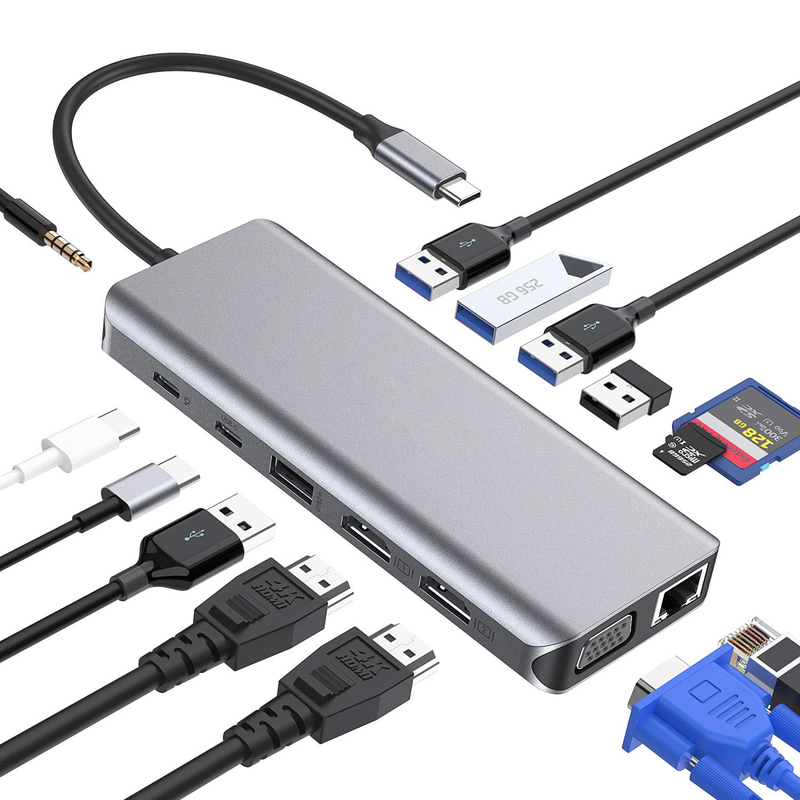 USB 3.0 Hub Erweiterung Typ A Männlich-Frauen-Datenkabel mit USB C Hub-Leistung extra lang