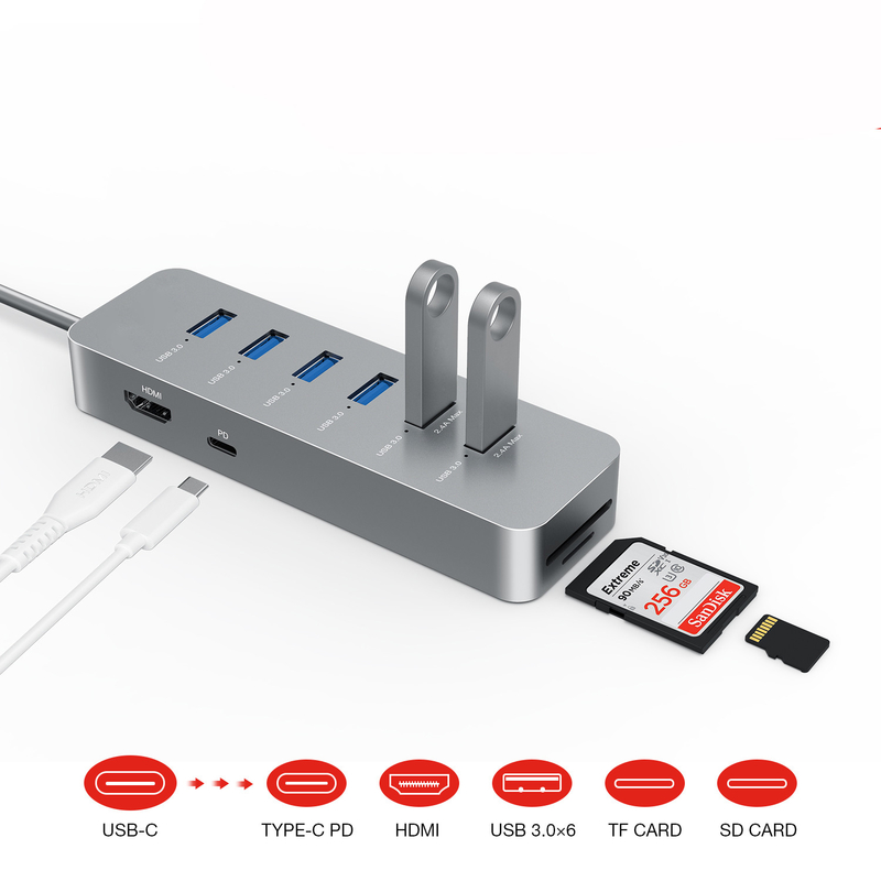 10 Gbps USB C Hub USB 3.0 Splitter USB A Expander Portable Multiport Data Hub für den Laptop Imac Pro