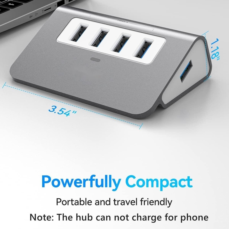 10 Anschlüsse USB C Hub Portable USB C Hub Typ C bis 4 USB A-Anschlüsse für PC-Tablet