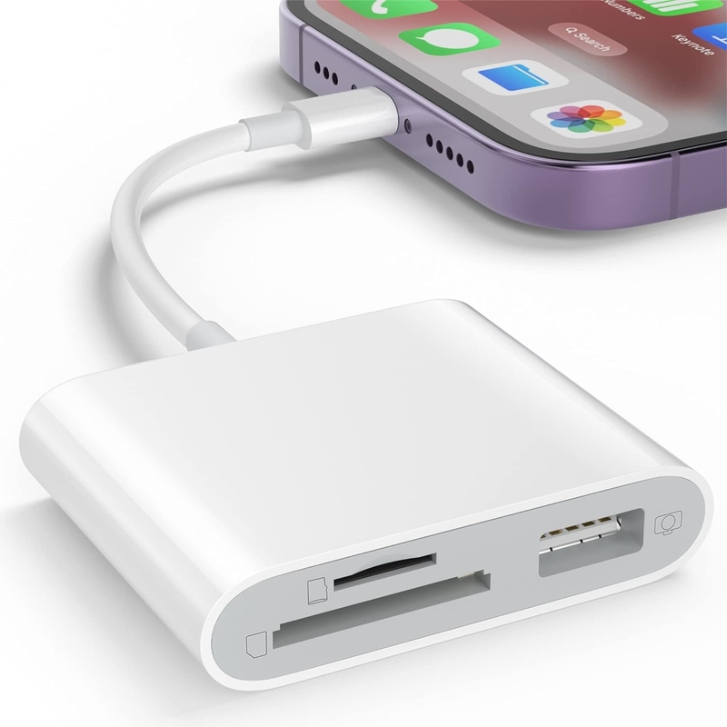 3-Slot USB Typ C zum Kartenadapter Kompakter Flash Micro SD Kartenleser Für MacBook Pro