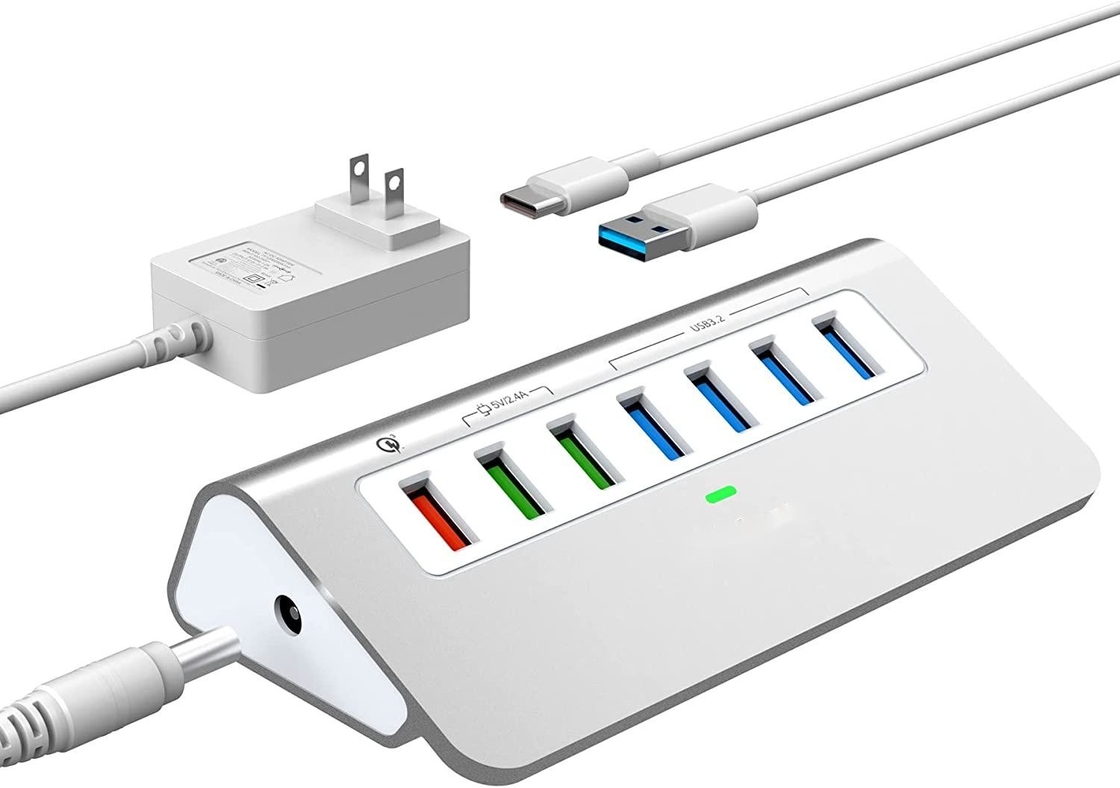 USB-Typ-C zu Ethernet-Adapter mit 14 USB-Ports 1000 Mbit/s Gigabit RJ45 LAN Hub