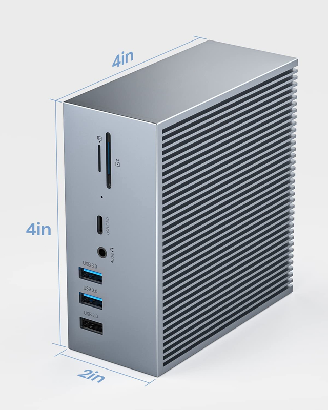 16 in 2 USB C Dual Monitor Thunderbolt 3 Dock HDMI für Laptop Hub USB Adapter