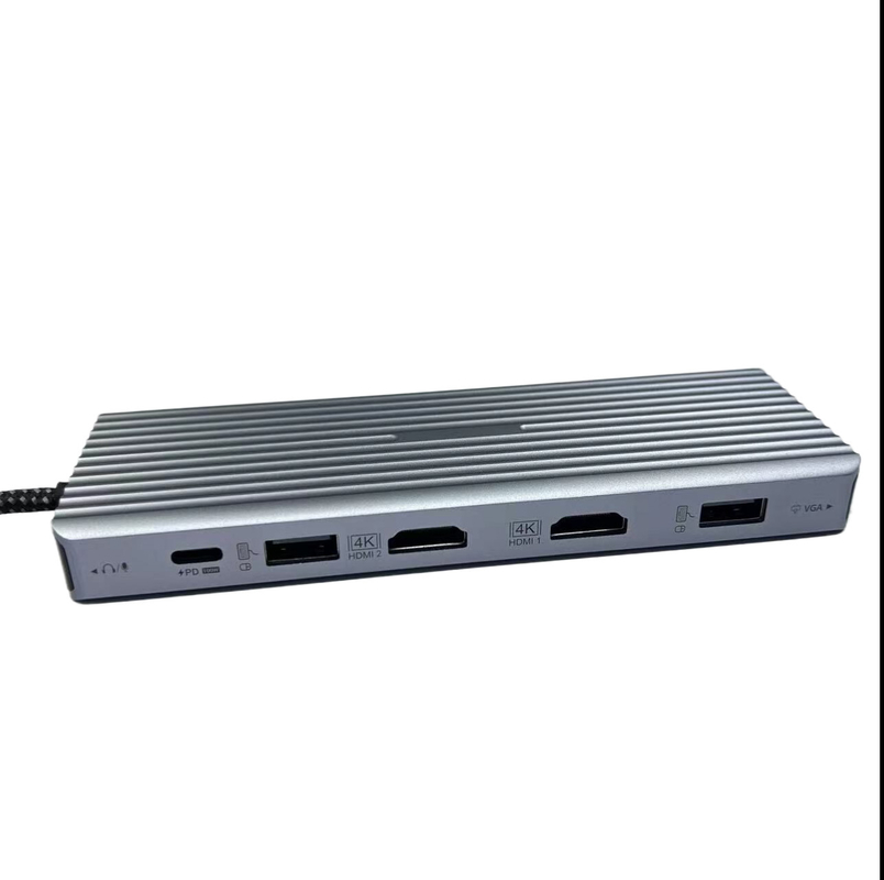 13 in 1 USB C Hub Docking Station Dual Display Triple Display mit Audio