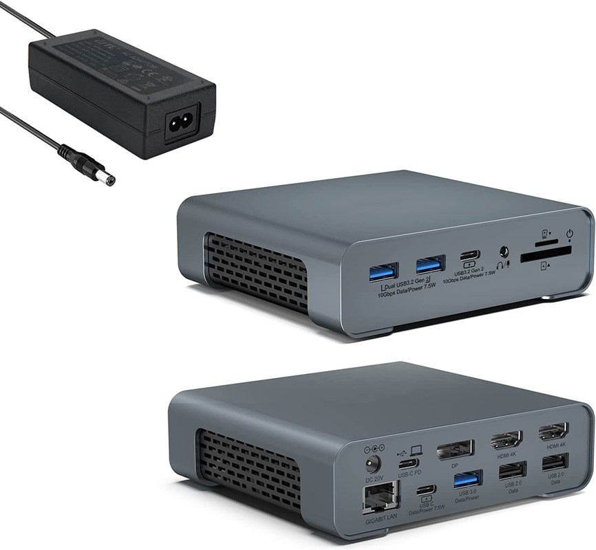 Anschluss USB Hub Adapter USB Typ-C 4K 60hz Monitor HDMI Ethernet RJ45 Anschlussstation
