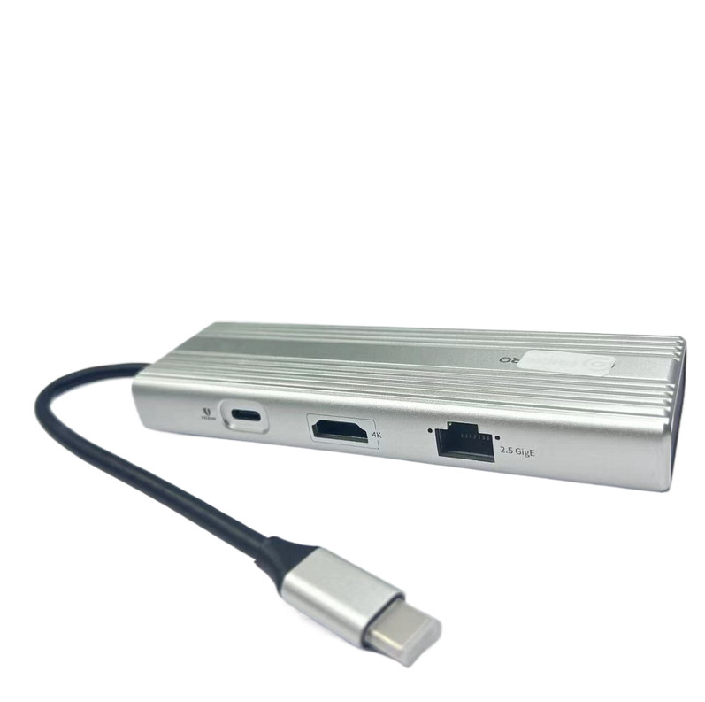 5 Anschlüsse 5 in 1 USB C Hub Docking Station USB-C zu HDMI USB A 3.0 PD 100 W