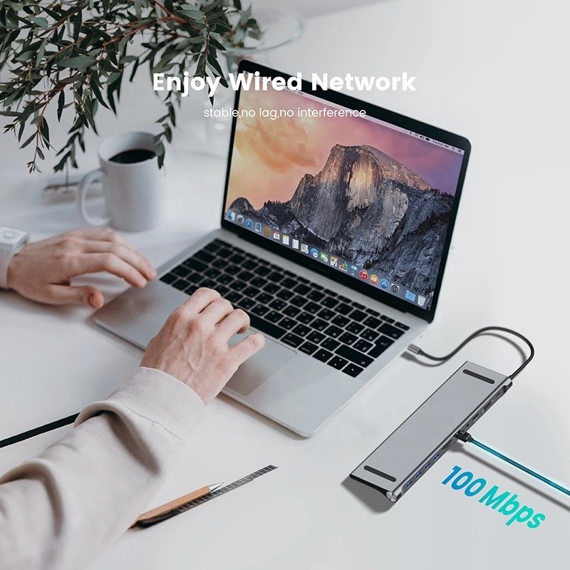 11-in-1 Multifunktions-Hub-Adapter für Laptop und Mobiltelefon