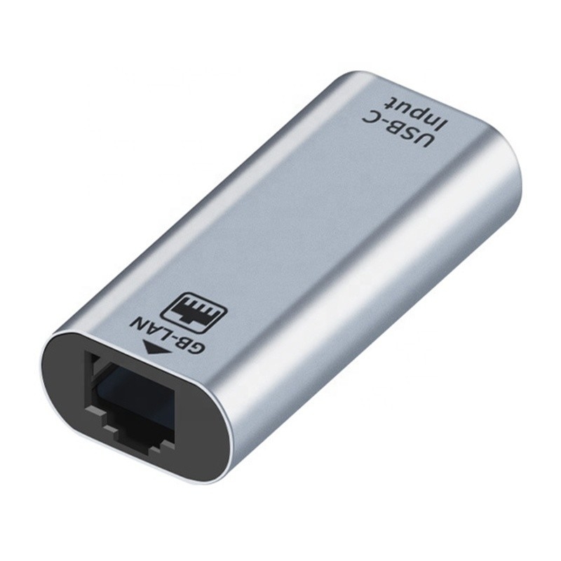USB-C-Frauen-zu-Ethernet-Port-Adapter 10/100/1000 Mbps Geschwindigkeit für eine schnelle Netzwerkverbindung