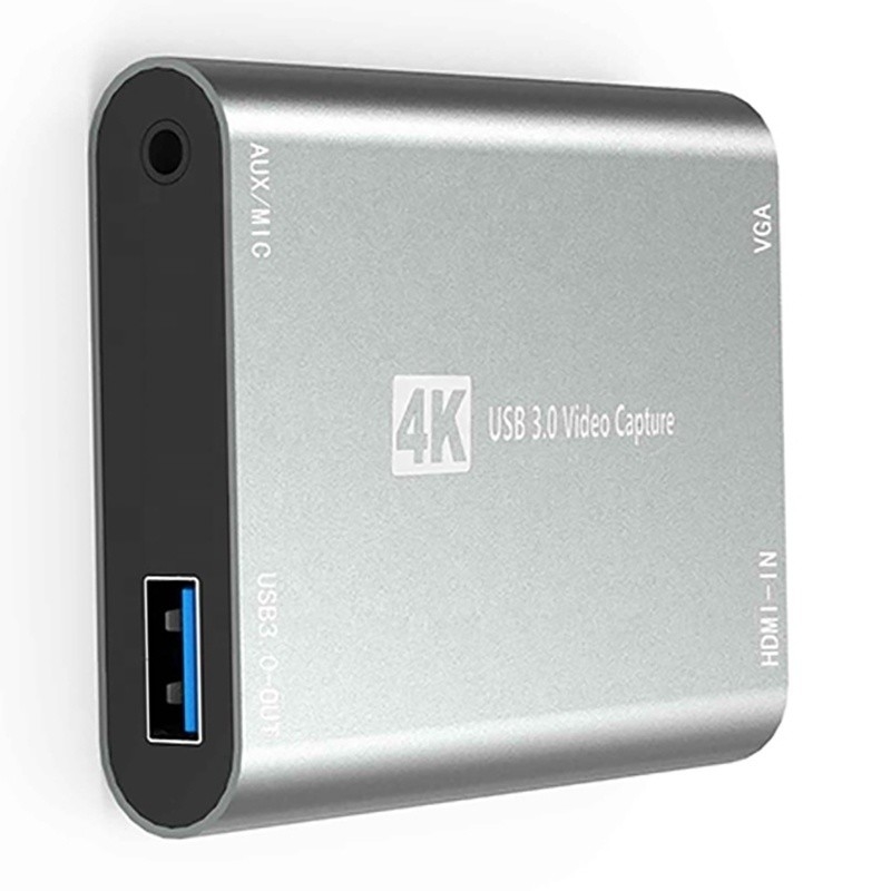 USB 3.0 HDMI Video Capture DVR Kartenbox mit Mikrofon VGA Loop Out für Computerkamera Xbox