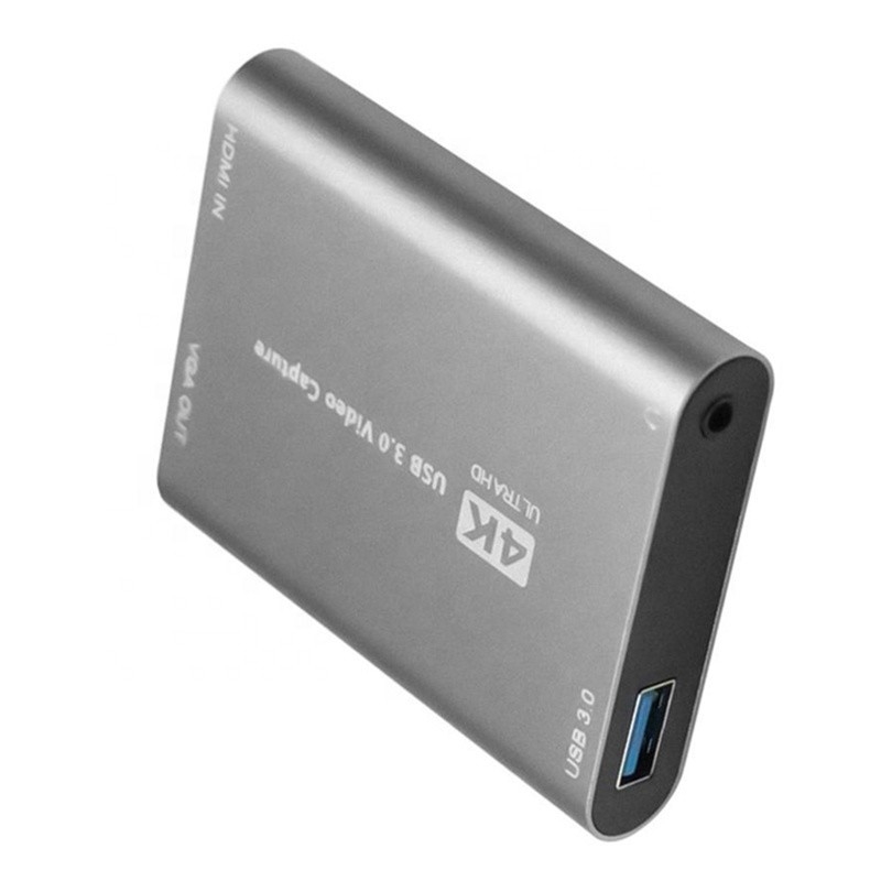 USB 3.0 HDMI Video Capture DVR Kartenbox mit Mikrofon VGA Loop Out für Computerkamera Xbox