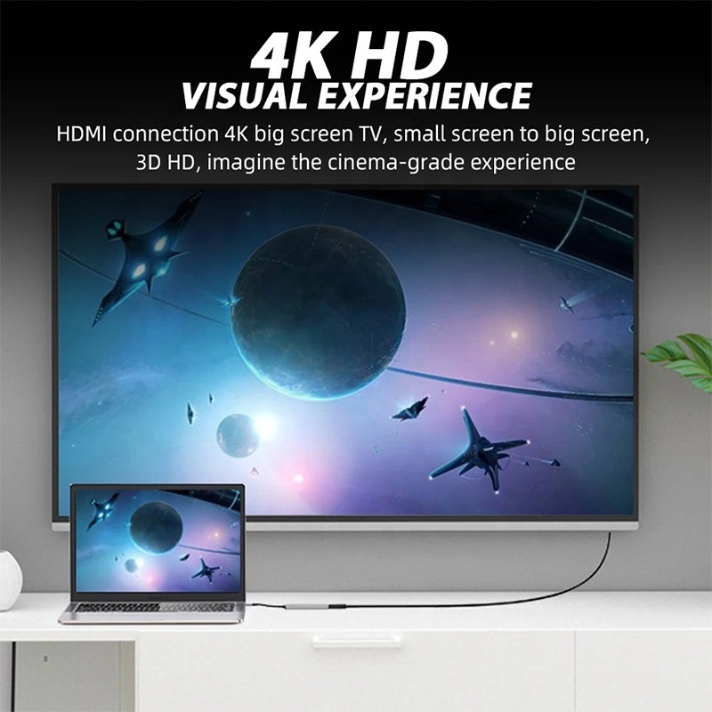 USB 3.1 Docking Station Hub mit 4K HDMI USB3.0 TF SD-Kartenleser und 87W PD-Ladung