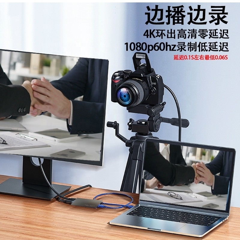 Loop-out USB C Typ C Hub mit hochauflösender 4K 60Hz HDMI-Videokarte