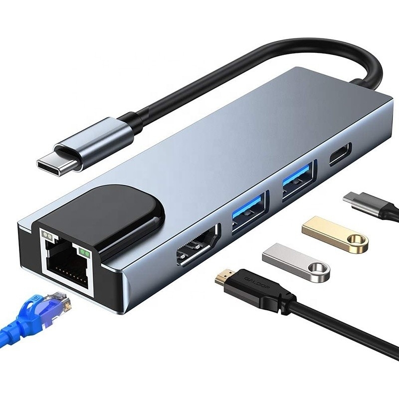 USB-C-Adapter 13 in 1 4K HDMI Hub Typ C zu HDMI 4K USB 3.0 2.0 PD-Ladekonverter