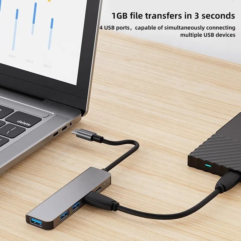 9-in-1-USB-C-Adapter-Hub mit 100W PD-Ladung und USB3.0 3*USB2.0-Ausgang