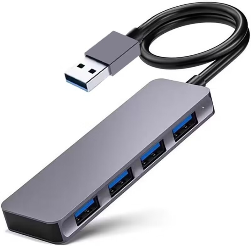 Hochgeschwindigkeits-4-Anschlüsse USB 3.0 HUB 5Gbps USB C Portable mit Netzteil für PC Mac Laptop