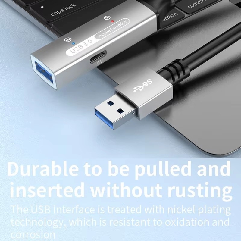 USB 3.0 Hub Erweiterung Typ A Männlich-Frauen-Datenkabel mit USB C Hub-Leistung extra lang