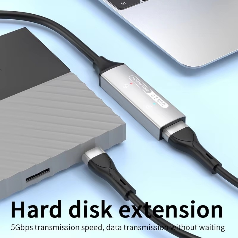 USB 3.0 Hub Erweiterung Typ A Männlich-Frauen-Datenkabel mit USB C Hub-Leistung extra lang