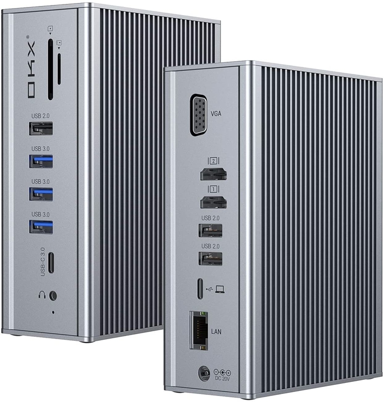 Laptop Docking Station USB C Dual HD 4K 16-in-1 Docking Station mit Unterstützung von MST