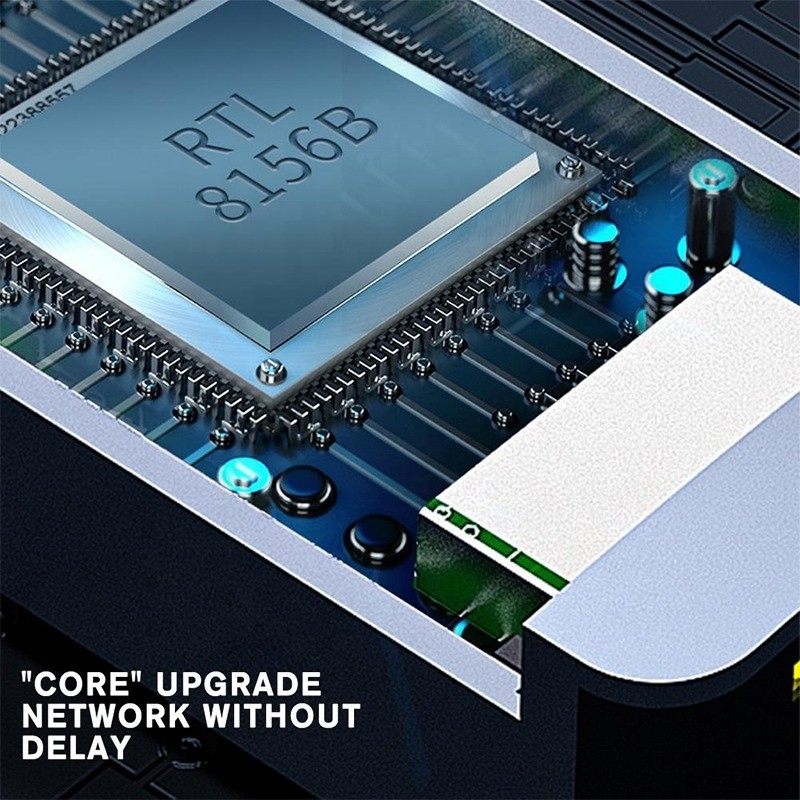 2 in 1 Aluminium USB 3.0 Ethernet-Adapter für eine schnelle und stabile Netzwerkverbindung