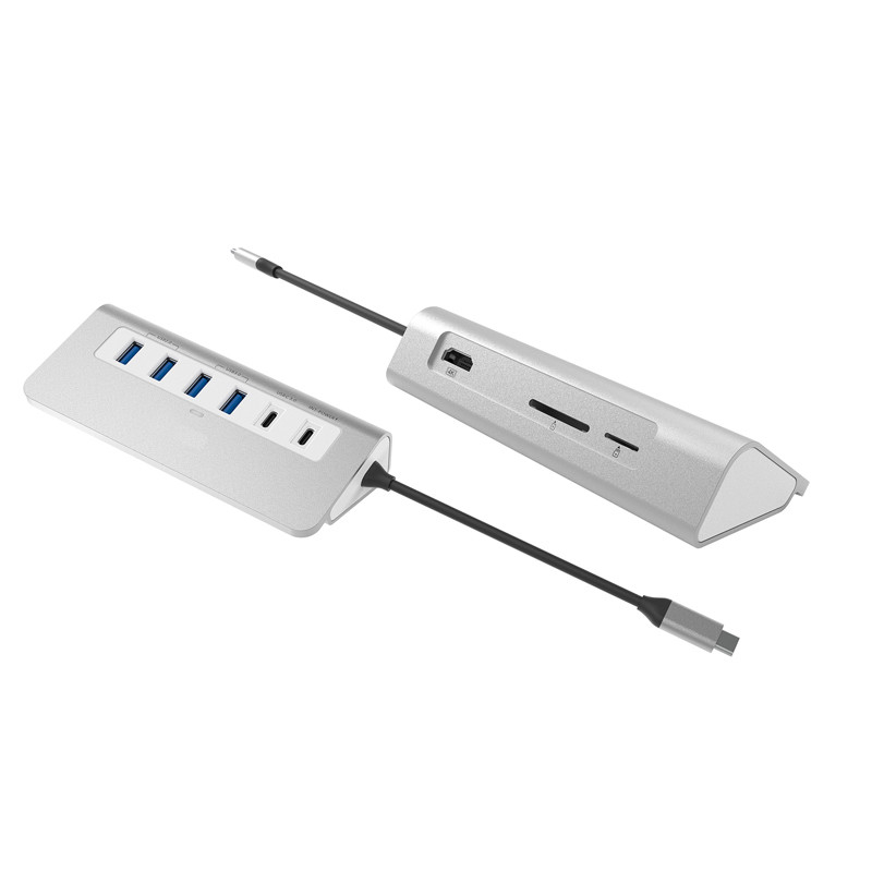 9 in 1 tragbare Dockingstation für Laptop mit SD-Kartenleser HDMI 4K