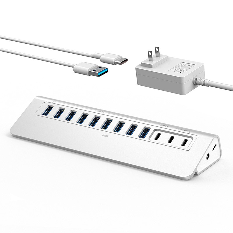 Laptop USB C Port Hub USB High Speed 3.1 Hub USB C Ladestation