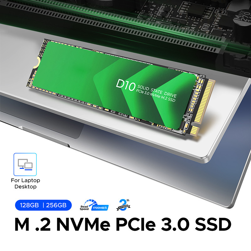 Hochgeschwindigkeits-PCIe 3.0-Schnittstelle M.2 SSD mit 128 GB Kapazität und SATA 6Gb/s Controller