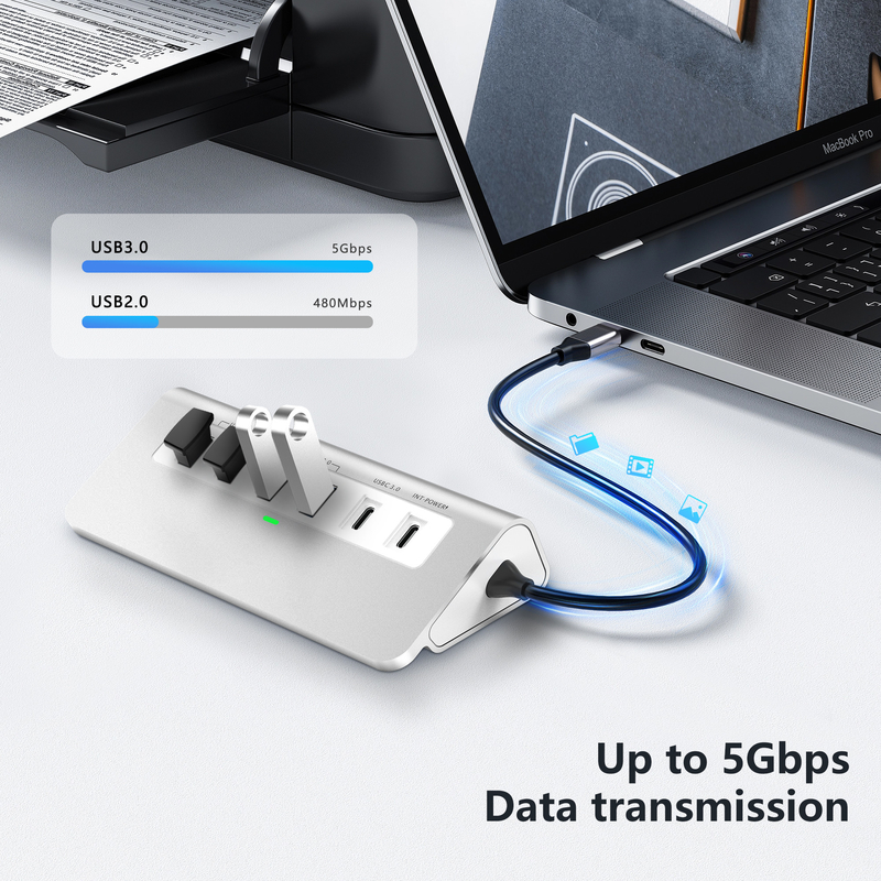 Zusätzliche Funktionen 9 in 1 USB-C Docking Station mit Benutzerhandbuch und kompakten Design enthalten