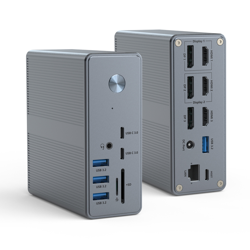 DC36-X1 Thunderbolt Docking mit 60Hz/30Hz Display-Unterstützung und bis zu 10Gbps Datenübertragungsgeschwindigkeit